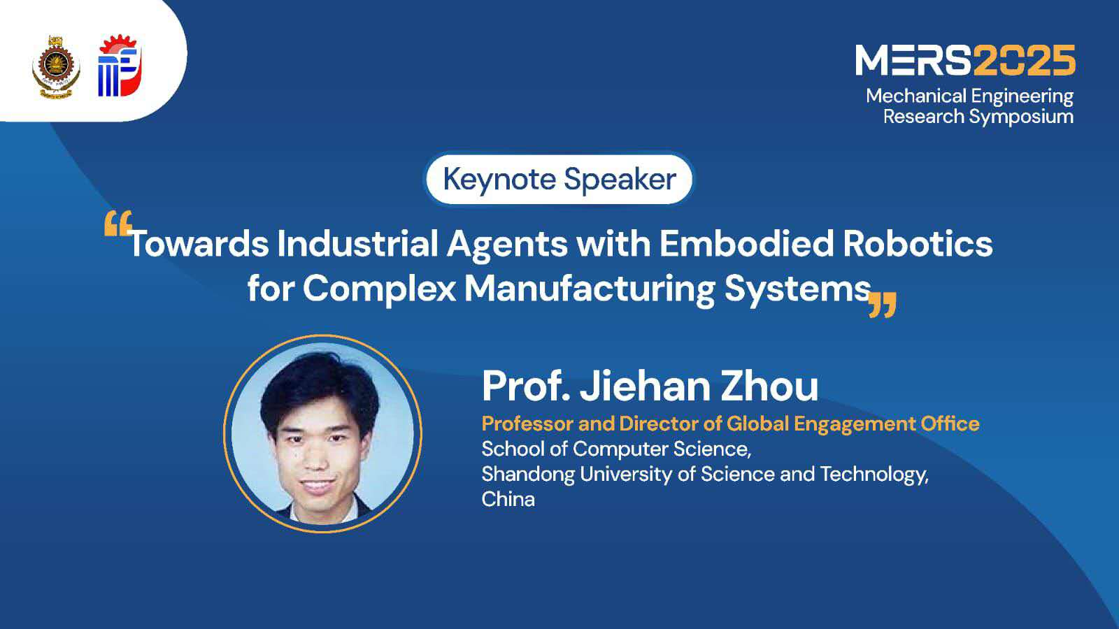 Cogtwins Lab was Invited to Deliver a Keynote Speech at the MERS 2025